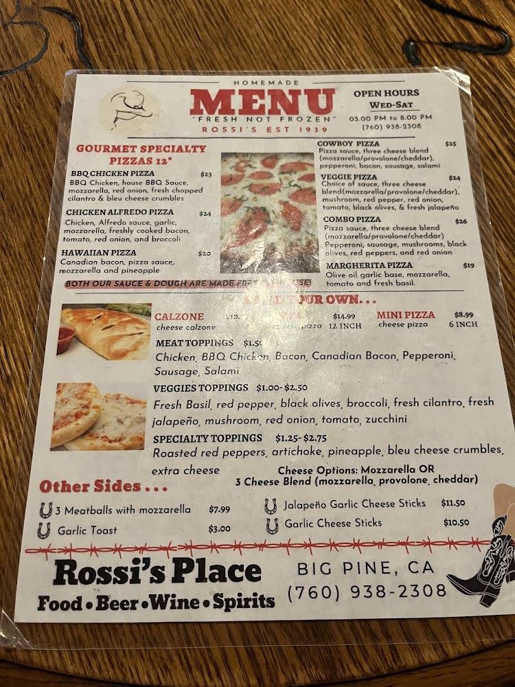 Rossi's Place Menu image 3